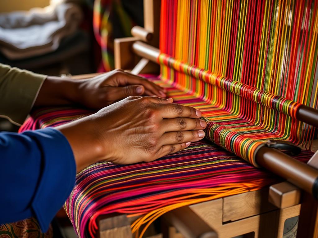 Tribal handloom weaving