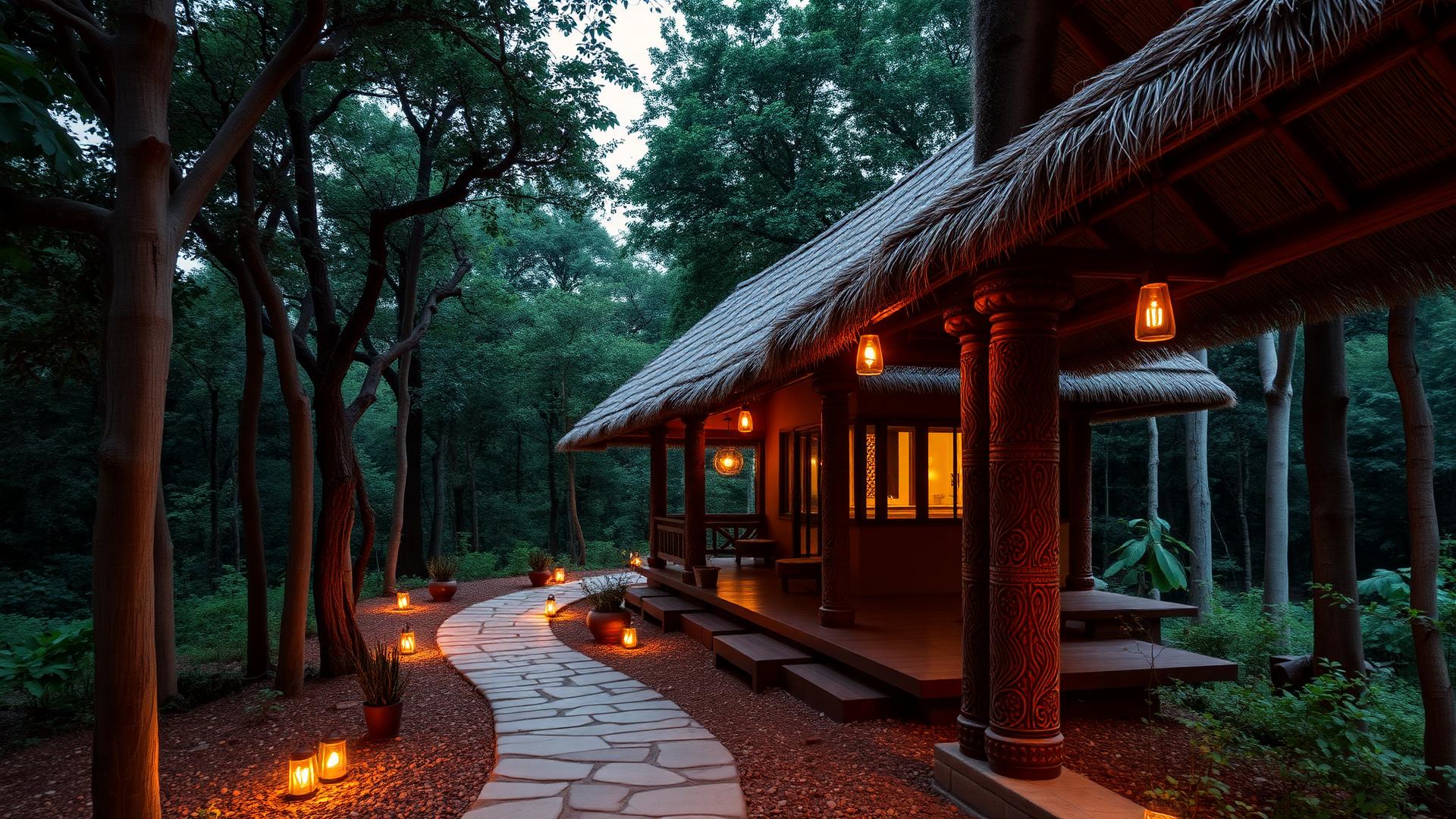 The Tribal Eco-Resort, Koraput — thatched cottage in the forest