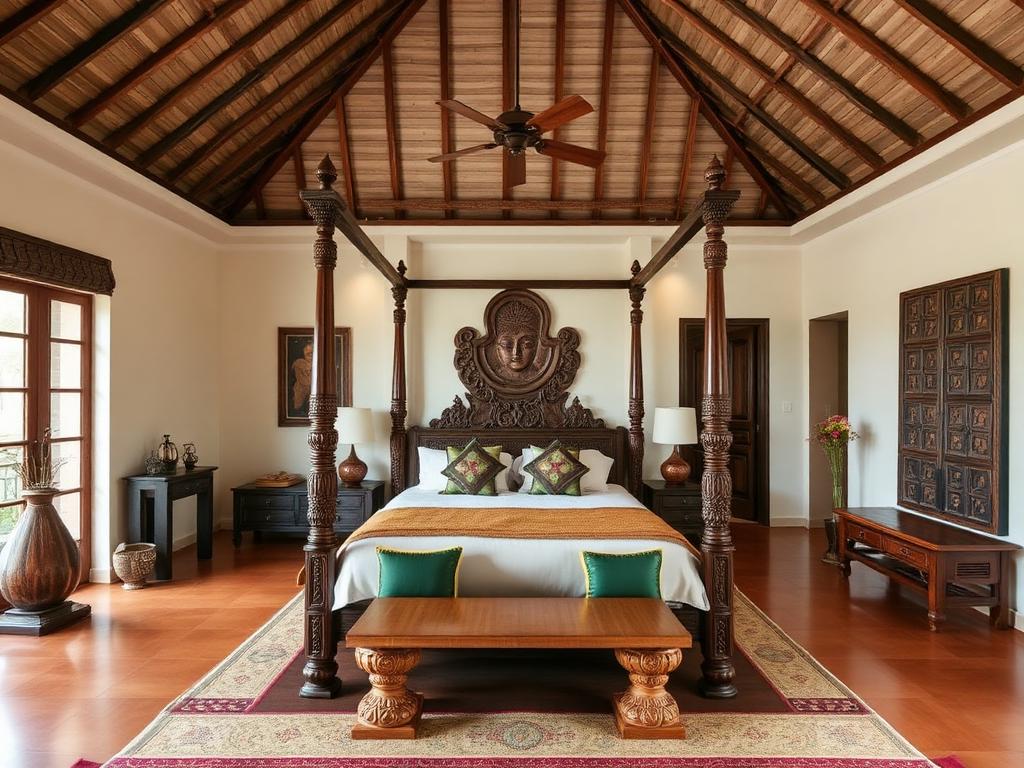 Tribal villa interior